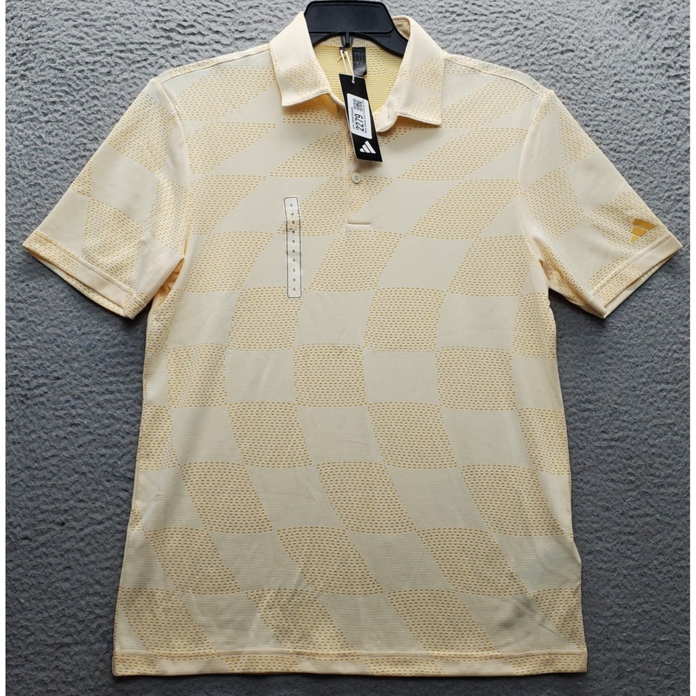 Adidas Golf Performance Polo Shirt Men Small Multi Short Sleeve Collared Popover